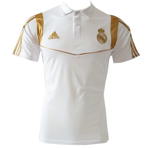 Polo Real Madrid 2019/20 Blanco Oro